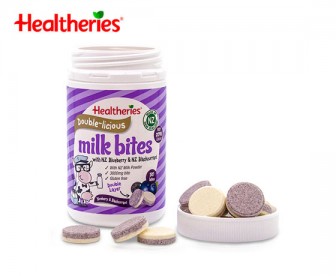 Healtheries 贺寿利 双层牛奶片咬咬片 蓝莓黑加仑味 50片 Healtheries 贺寿利 双层牛奶片咬咬片 蓝莓黑加仑味 50片